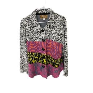 Aunt Wanda quilted patch shacket size Large